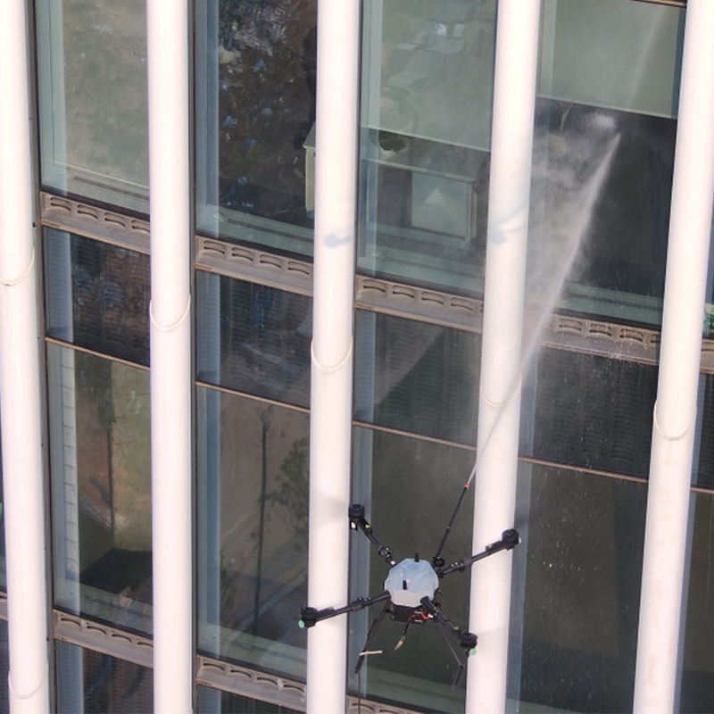 Drone High-Rise Facade Cleaning: Efficient Safe Solution