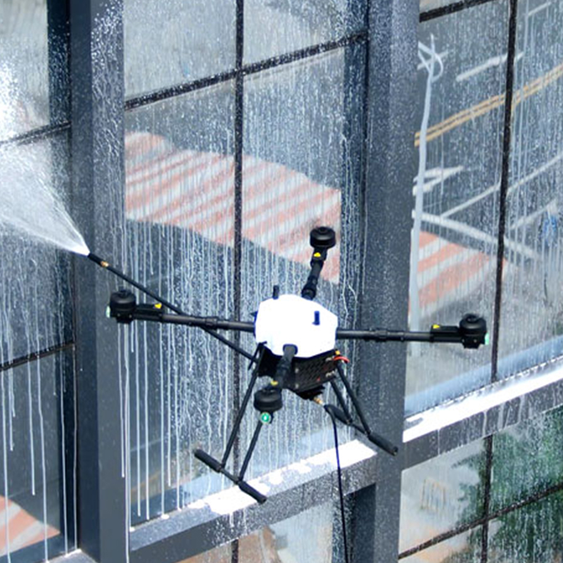 Drone High-Rise Facade Cleaning: Efficient Safe Solution