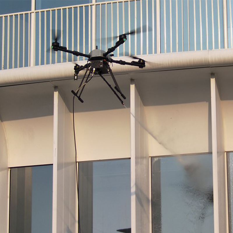 Drone High-Rise Facade Cleaning: Efficient Safe Solution